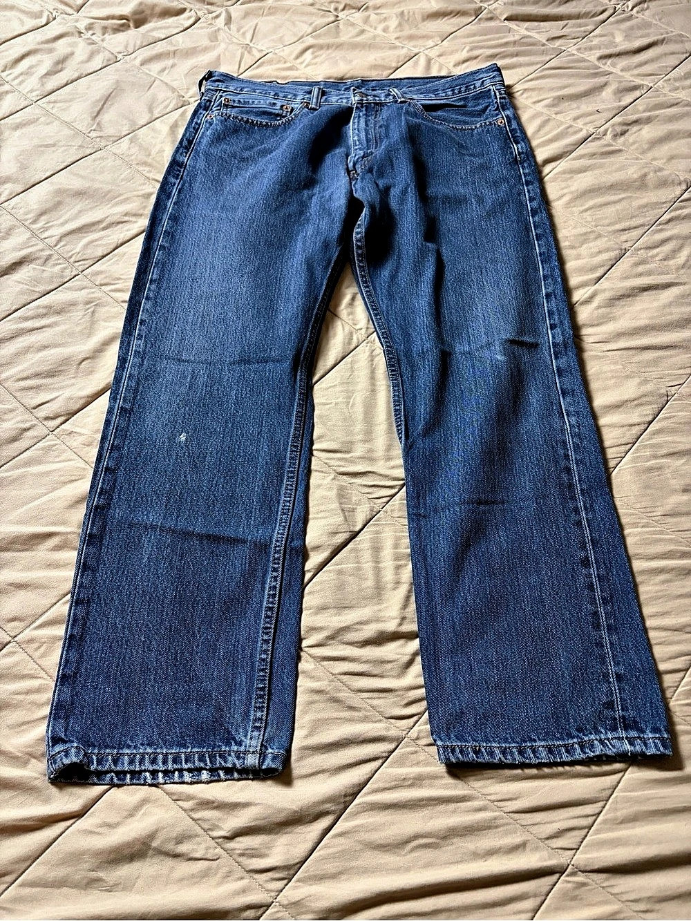 Levi’s 505 Men’s Jeans 36x30 Medium Wash Straight Leg Denim Classic Fit